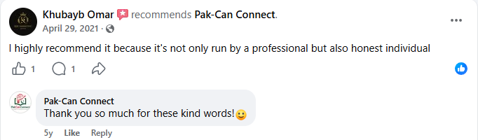 Client review screenshot